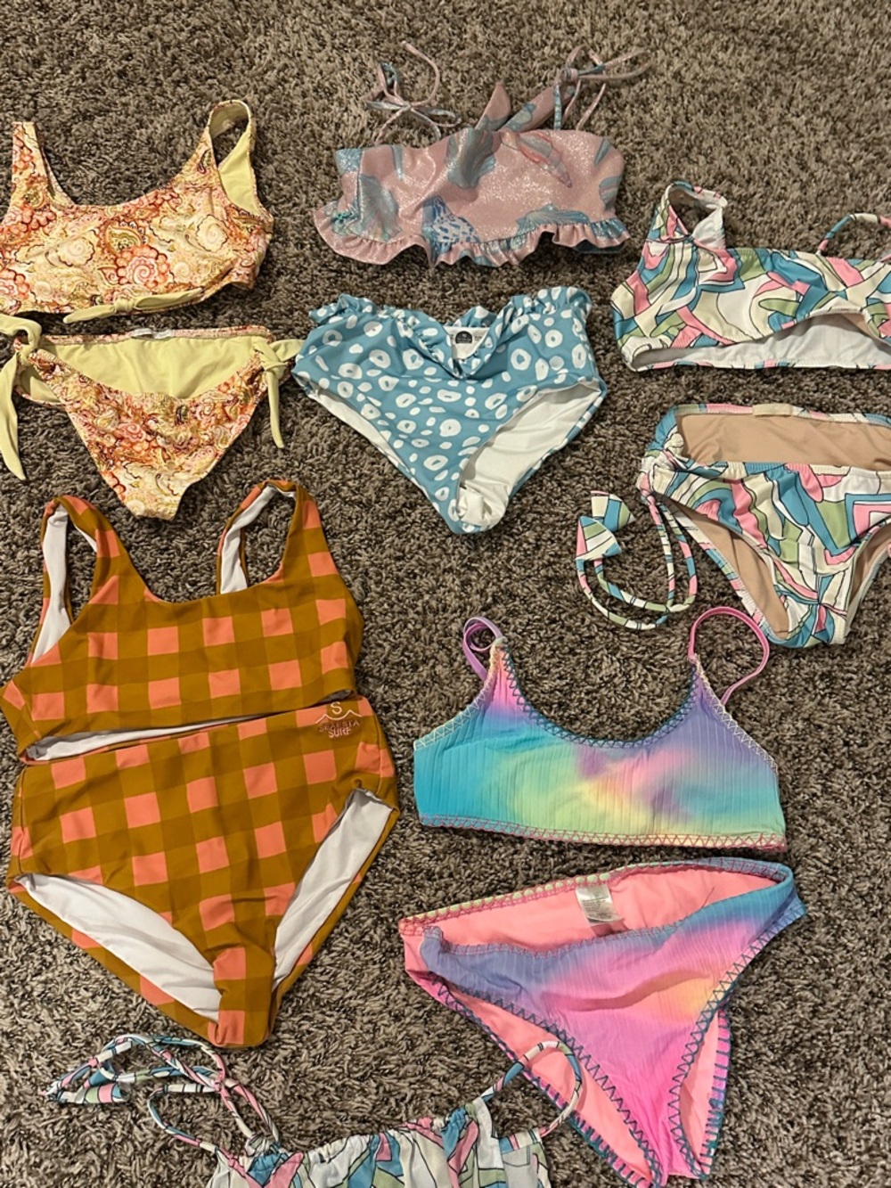 Colorful Mixed Bikinis Swimsuit bundle- Multi Color